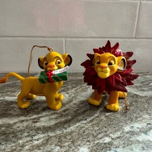 Vintage Disney Lion King Simba Ornaments